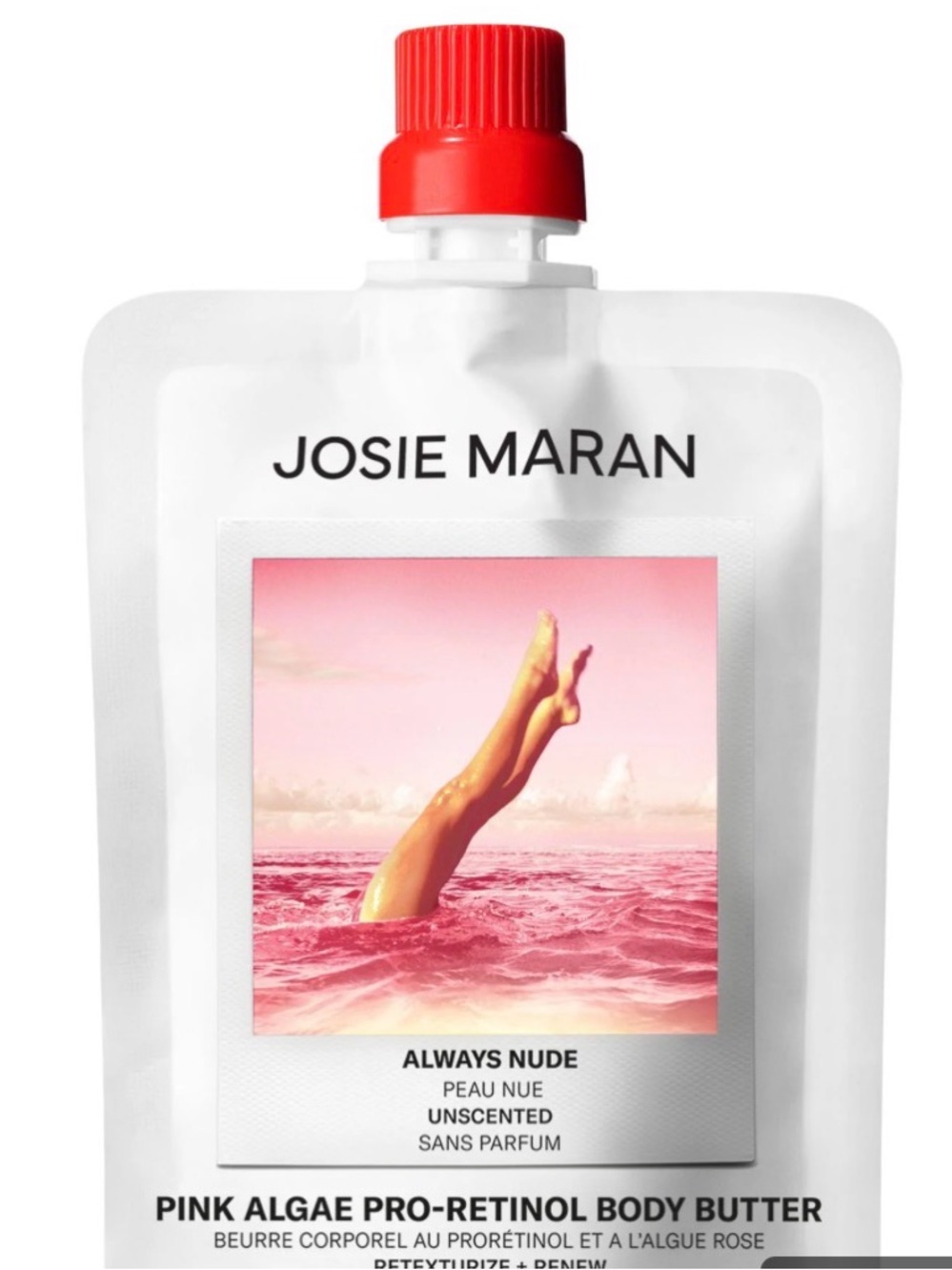 JOSIE MARAN 
Pink Algae Pro-Retinol Body Butter for Anti-Aging and KP Refill